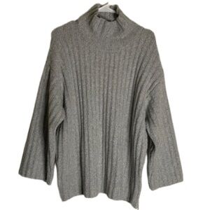 UNIVERSAL THREAD Ribbed Turtleneck Sweater, Women’s M, Grey